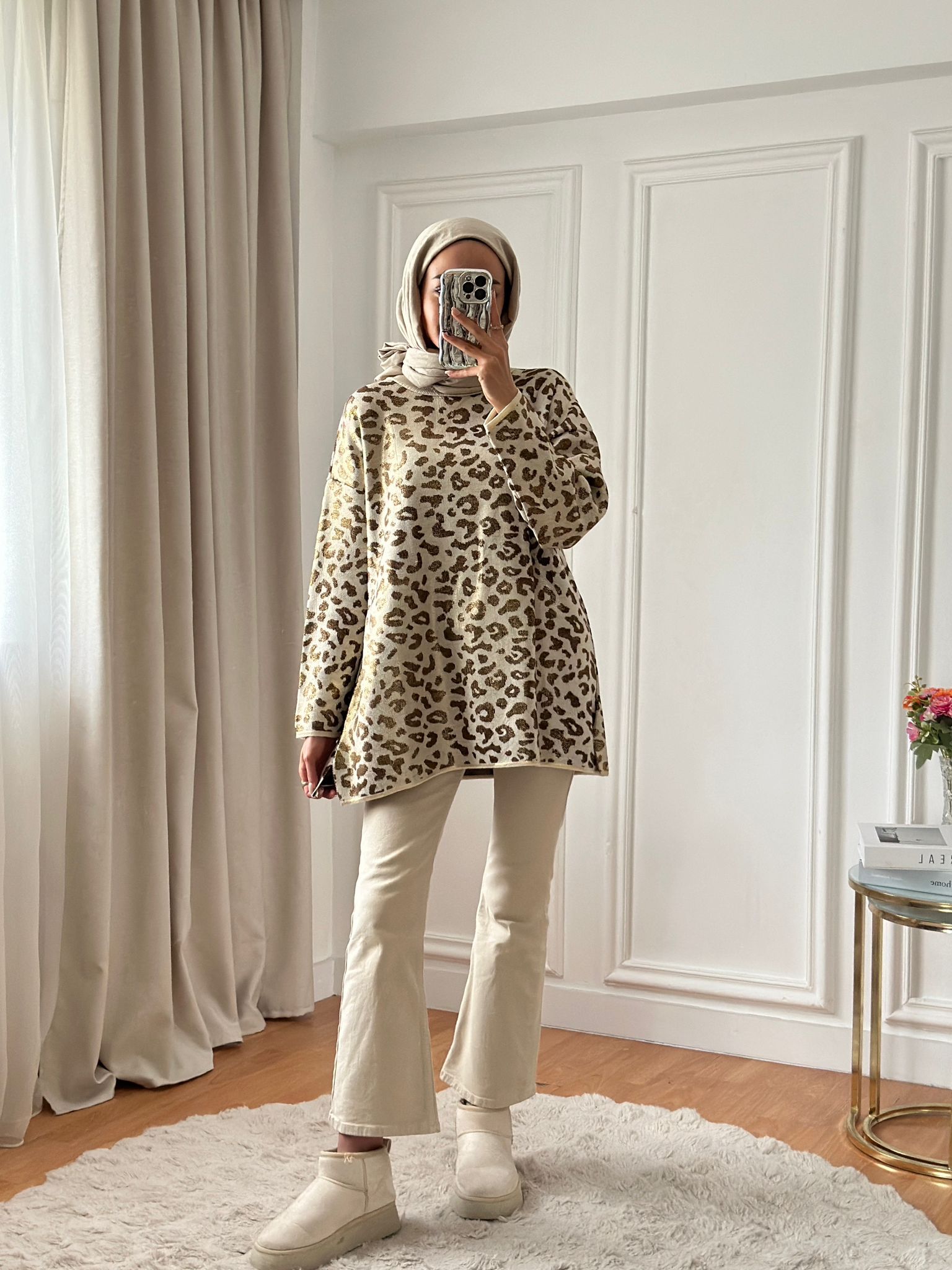 Varaklı%20Leopar  Tunik%206105