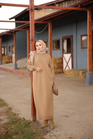 Camel Basic Triko Elbise 1031